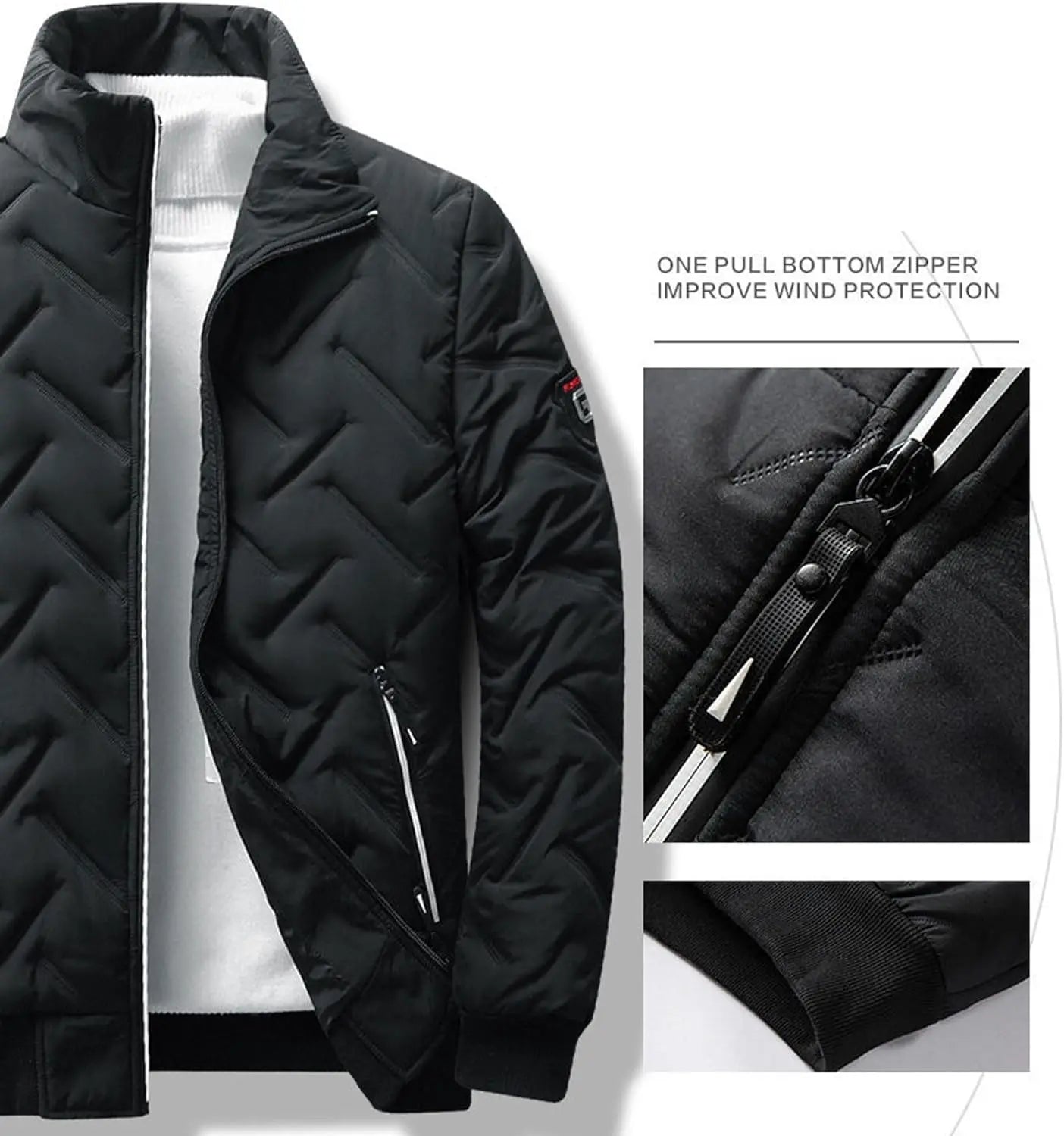 Legou Mens Jacket Light Down Cotton Winter Warm Jacket SAUDI SHARK | براند سعودي