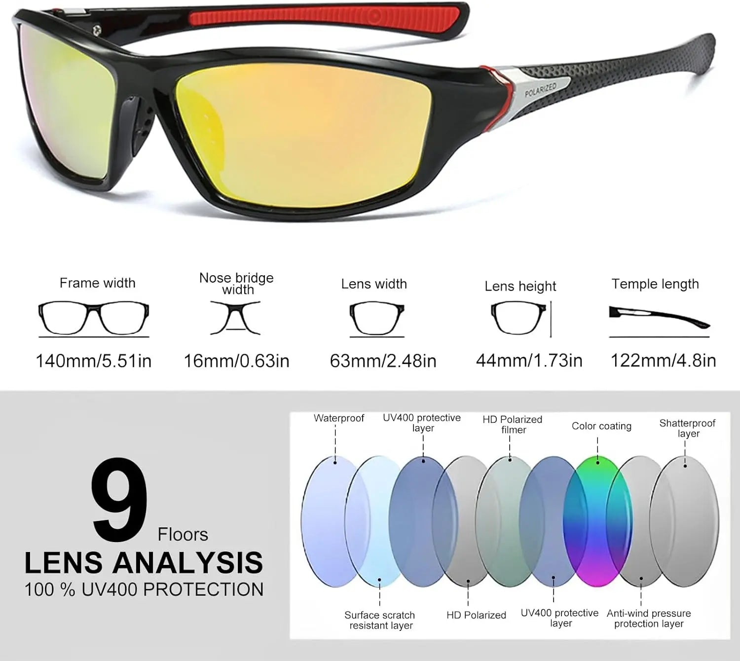 Mens Sport Sunglasses, Polarized Sunglasses SAUDI SHARK | براند سعودي