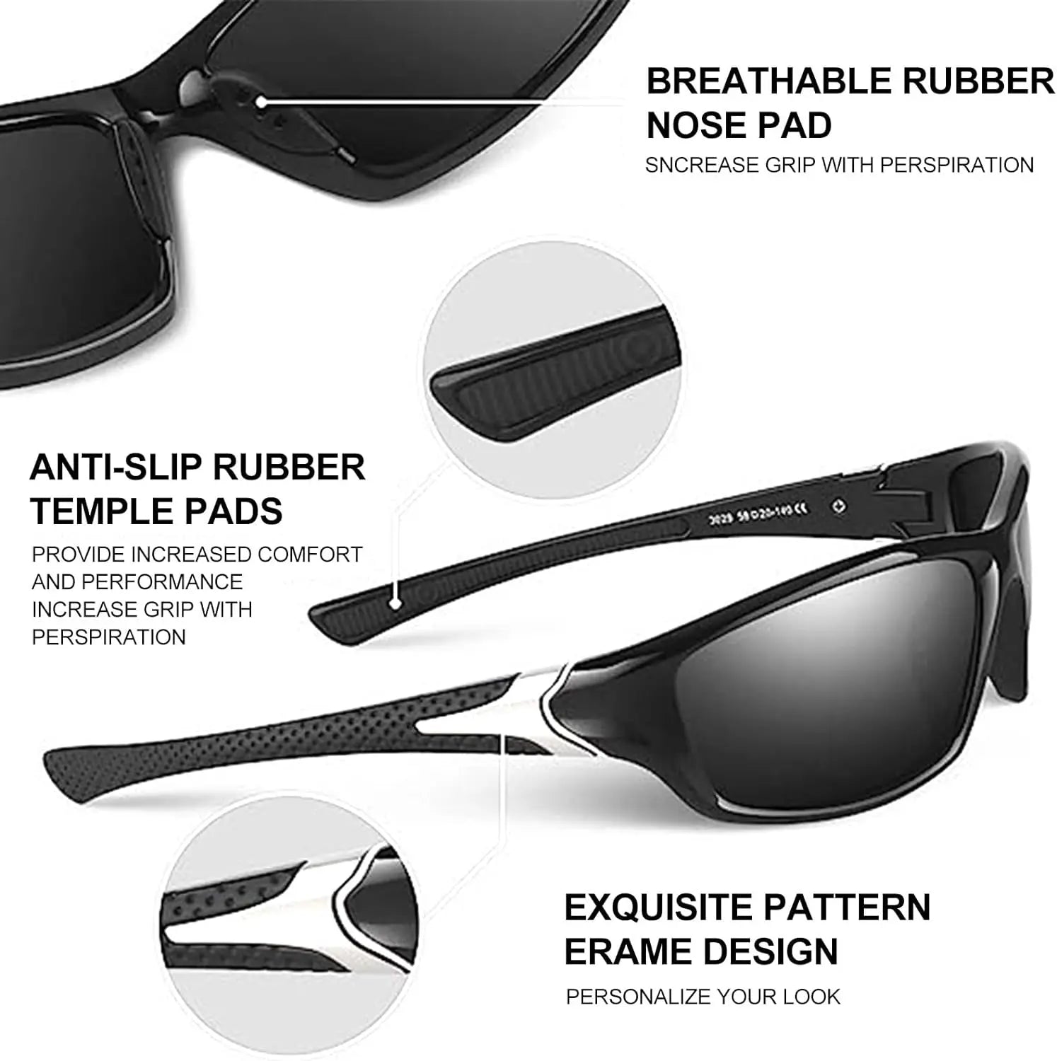 Mens Sport Sunglasses, Polarized Sunglasses SAUDI SHARK | براند سعودي