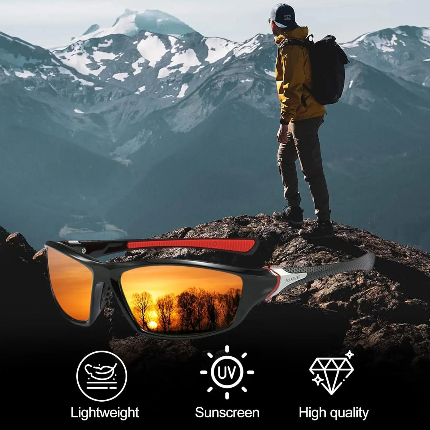 Mens Sport Sunglasses, Polarized Sunglasses SAUDI SHARK | براند سعودي