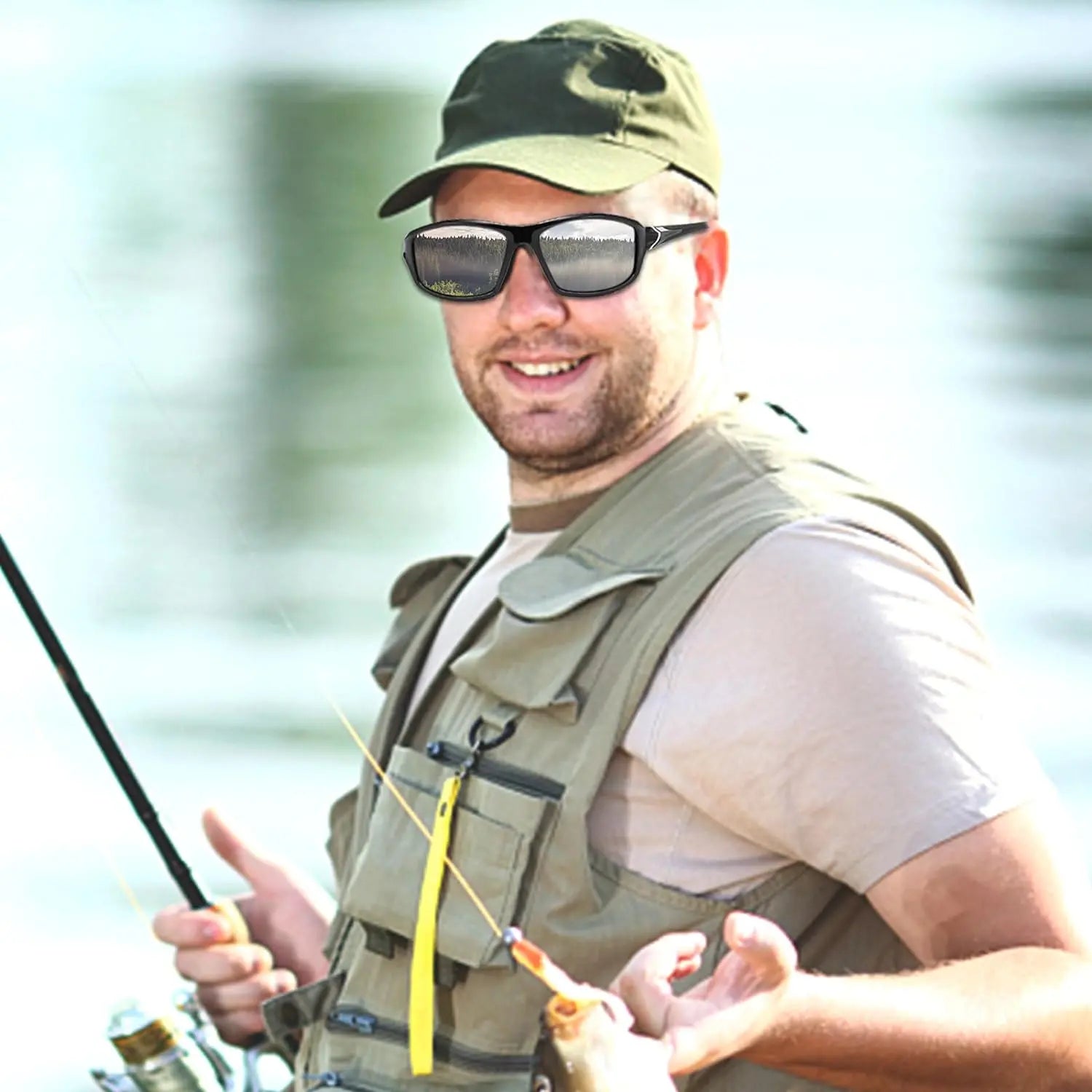 Mens Sport Sunglasses, Polarized Sunglasses SAUDI SHARK | براند سعودي