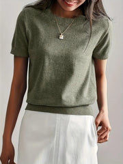 CLOUDTEK™ Knitted Short-Sleeve Sweater Modavivo