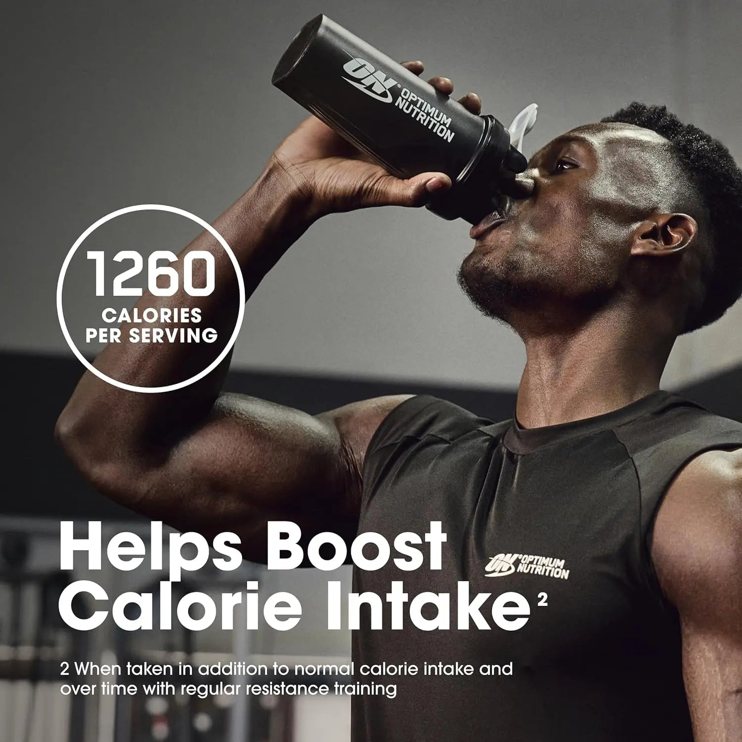 Optimum Nutrition (ON) Serious Mass High Protein and High Calorie Gainer Powder - 6 lbs (Chocolate) with Vitamins and Minerals SAUDI SHARK