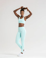 Power Seamless Sports Bra | Bleached Aqua WOMEN'S BEST