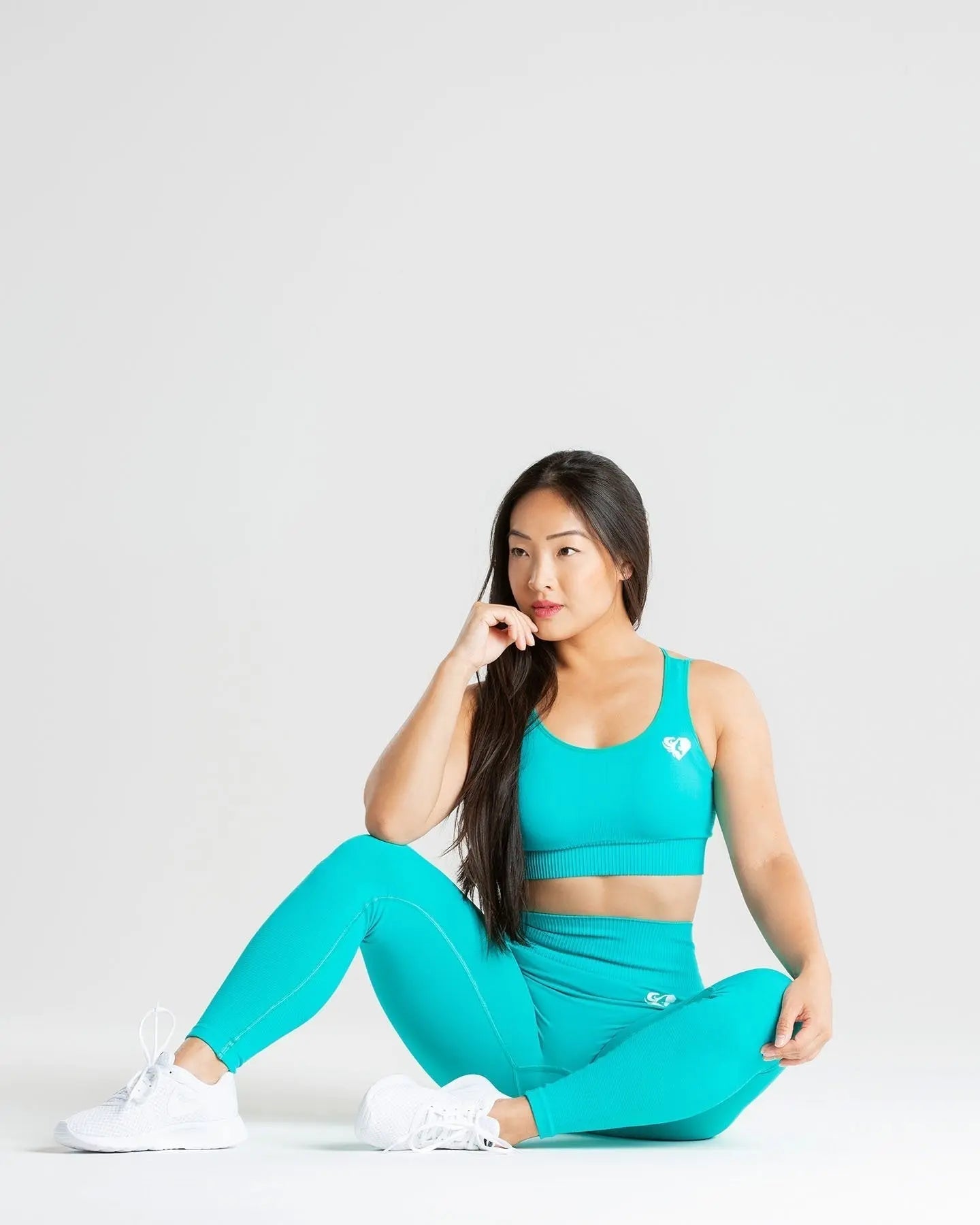 Power Seamless Sports Bra | Ceramic Turquoise WOMEN'S BEST