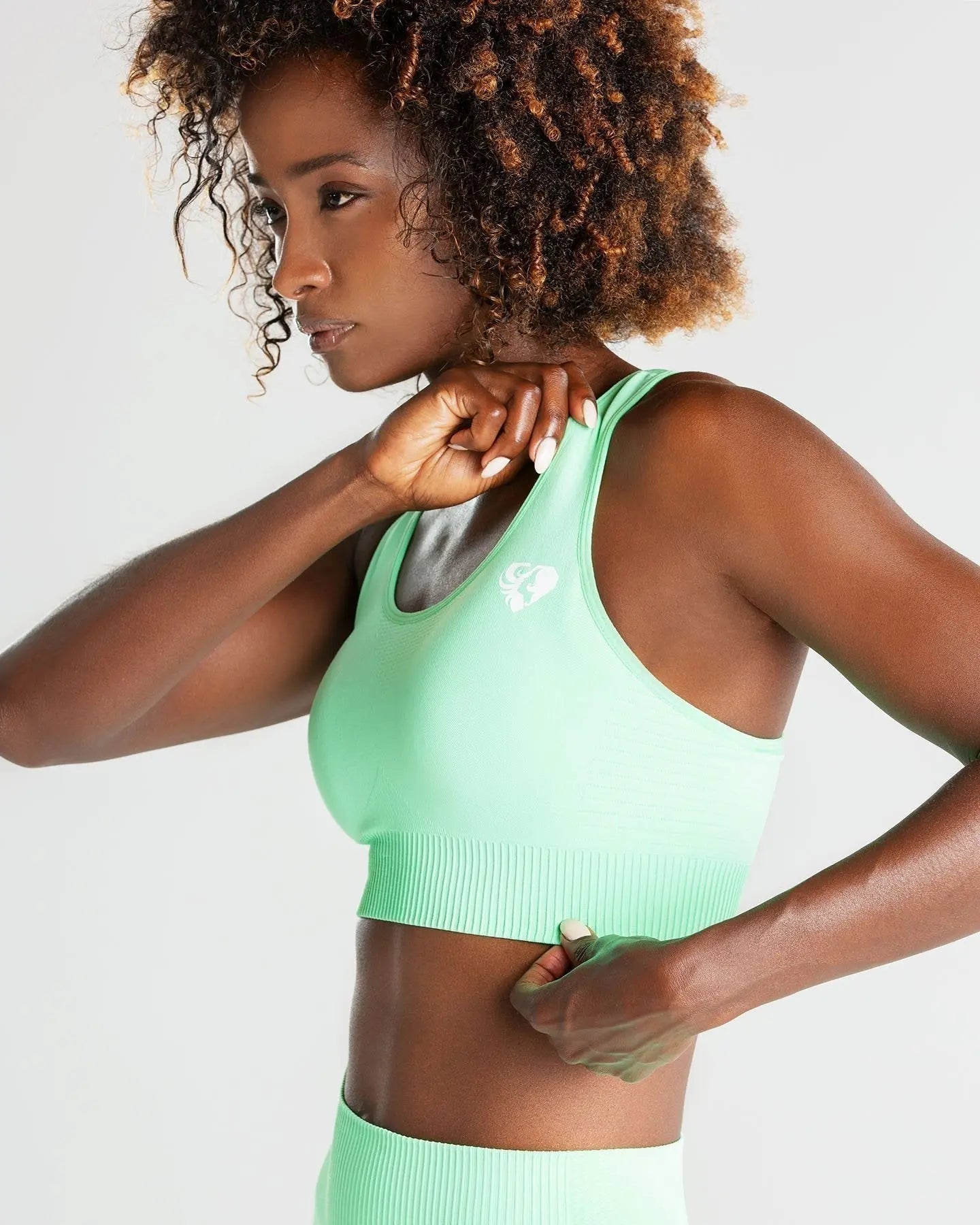 Power Seamless Sports Bra | Green Ash WOMEN'S BEST