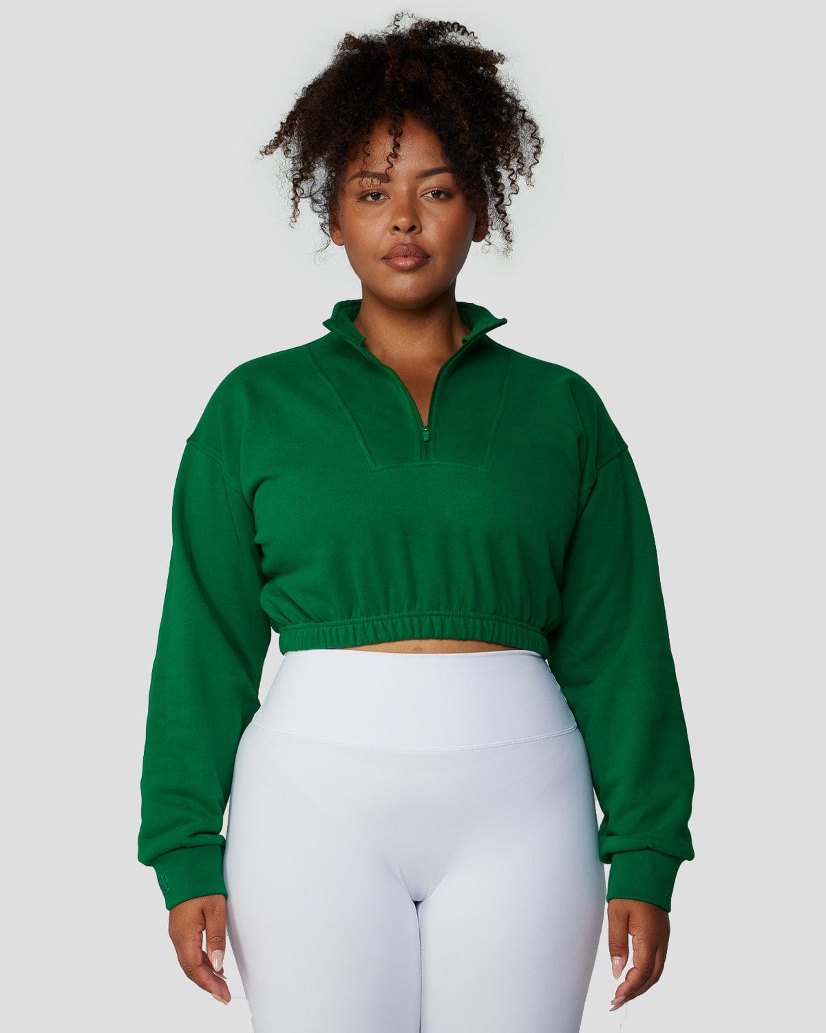Half-Zip Cropped Jumper | Grounded Crop Shop Boutique