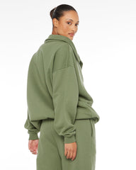 Oversized Collar Sweatshirt | Clover Crop Shop Boutique