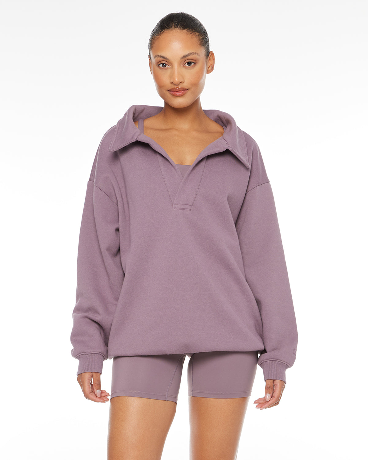 Oversized Collar Sweatshirt | Stargaze Crop Shop Boutique