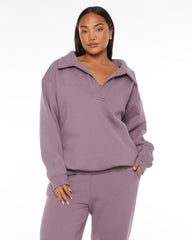 Oversized Collar Sweatshirt | Stargaze Crop Shop Boutique