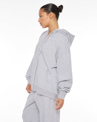 Boyfriend Zip Hoodie | Soul Marl Crop Shop Boutique