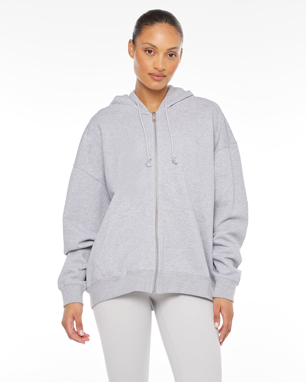 Boyfriend Zip Hoodie | Soul Marl Crop Shop Boutique