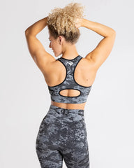 Camo Seamless Sports Bra | Black WOMEN'S BEST