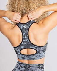 Camo Seamless Sports Bra | Black WOMEN'S BEST