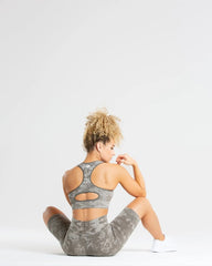 Camo Seamless Cycling Shorts | Green WOMEN'S BEST