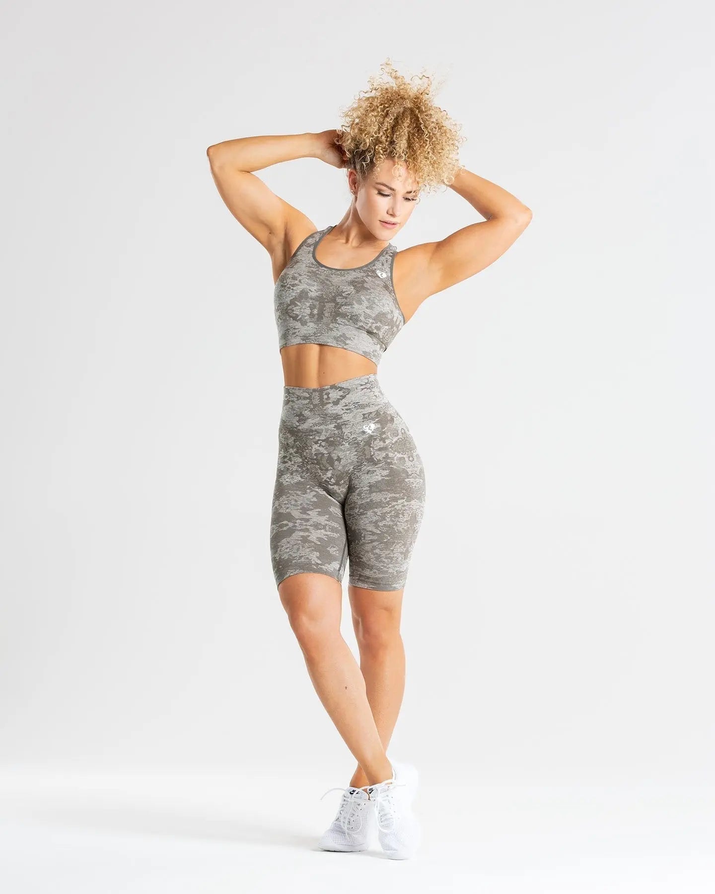 Camo Seamless Cycling Shorts | Green WOMEN'S BEST