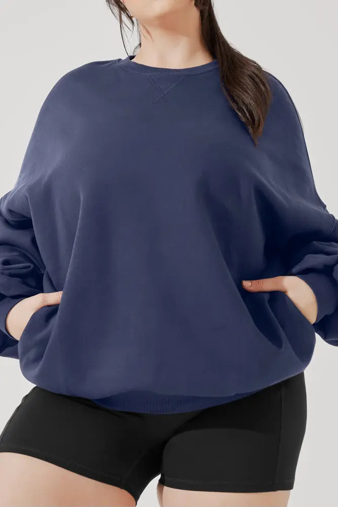 Cloud Crewneck Sweater - Academic Navy POPFLEX®