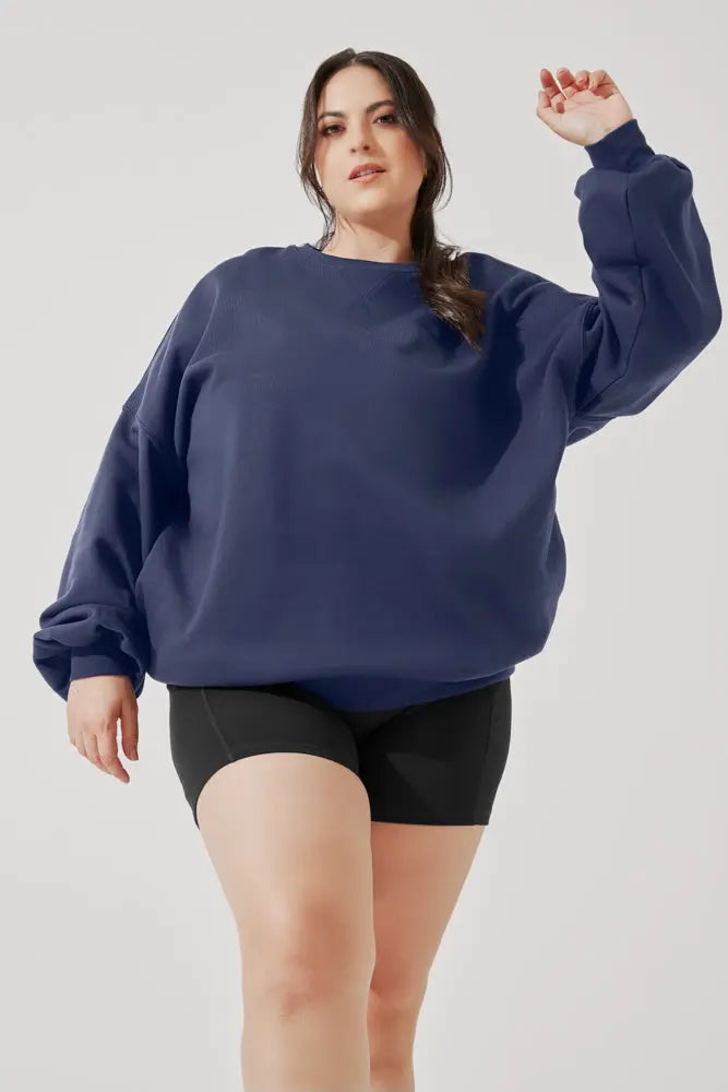 Cloud Crewneck Sweater - Academic Navy POPFLEX®