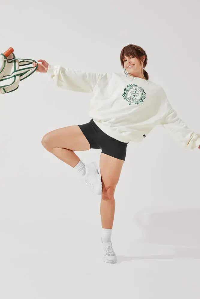 Popflex Active Club Cloud Crew Neck Sweater - Cream POPFLEX®