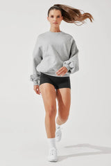 Cloud Crewneck Sweater - Heather Grey POPFLEX®