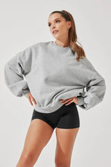 Cloud Crewneck Sweater - Heather Grey POPFLEX®