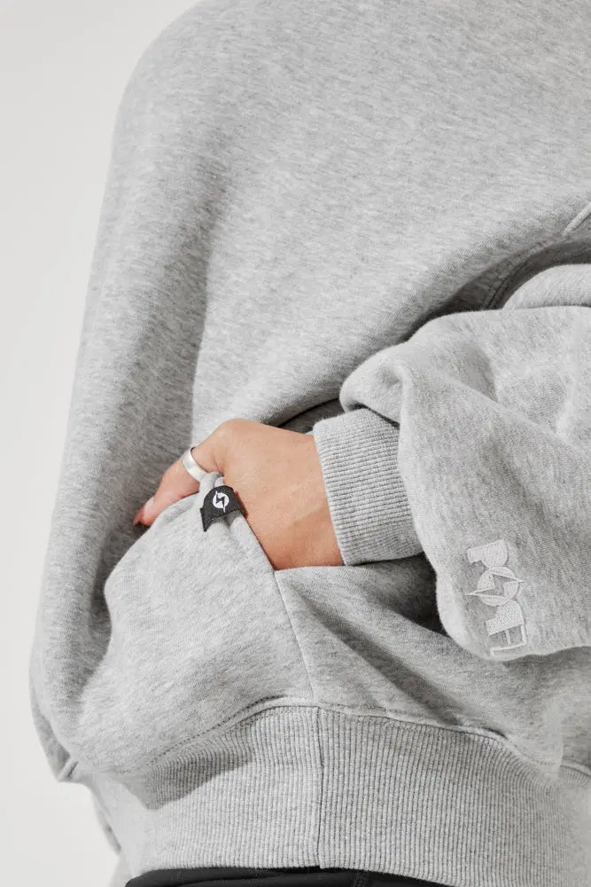 Cloud Crewneck Sweater - Heather Grey POPFLEX®
