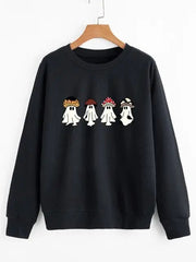 Mushroom Ghost Club Pullover Sweatshirt Modavivo