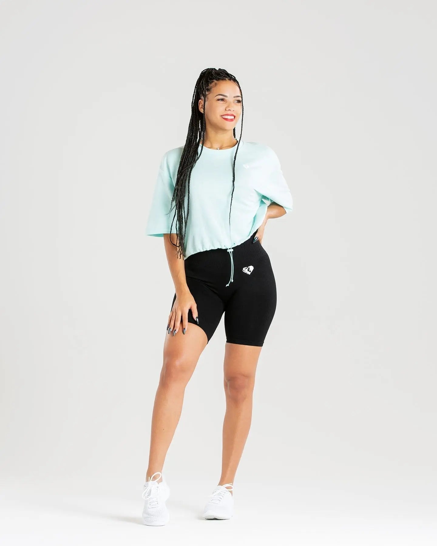 Power Crop Top | Bleached Aqua WOMEN'S BEST