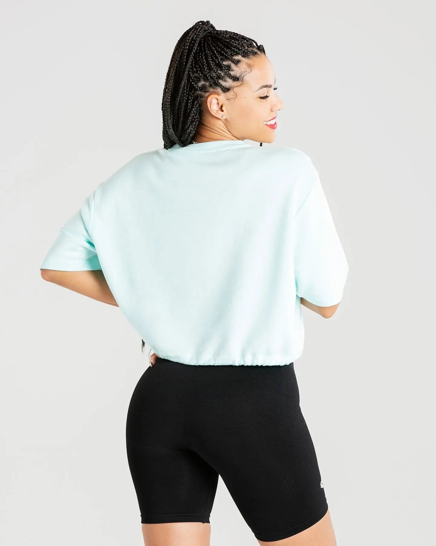Power Crop Top | Bleached Aqua WOMEN'S BEST