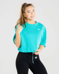 Power Crop Top | Ceramic Turquoise WOMEN'S BEST