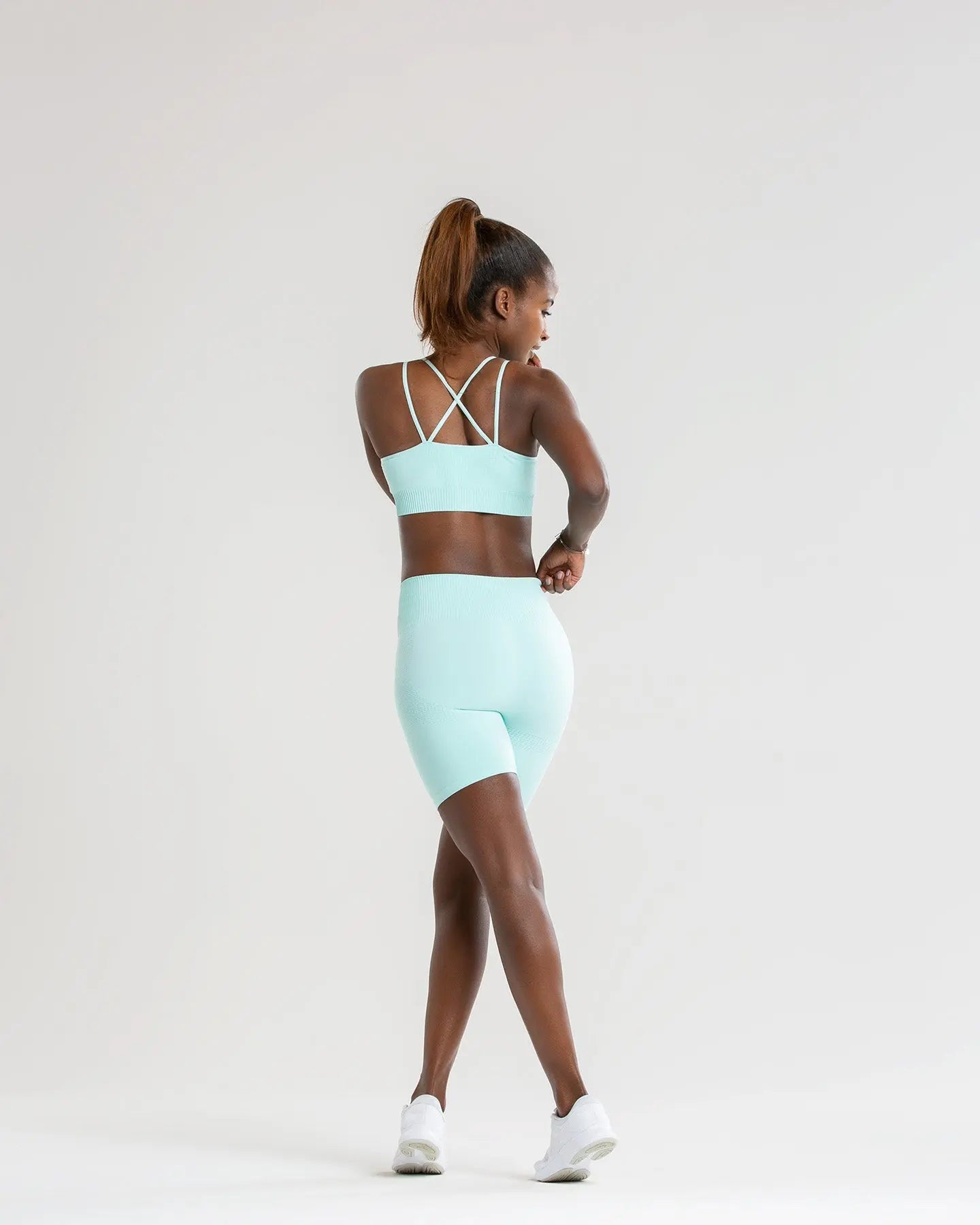 Power Seamless Cycling Shorts | Bleached Aqua WOMEN'S BEST