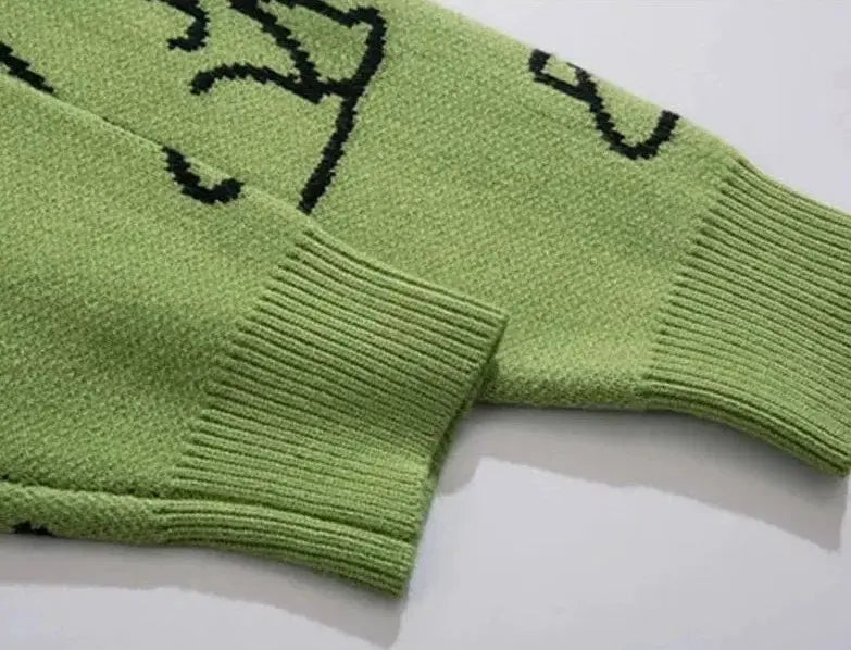 Dinosaur Textured Pullover Sweater Modavivo