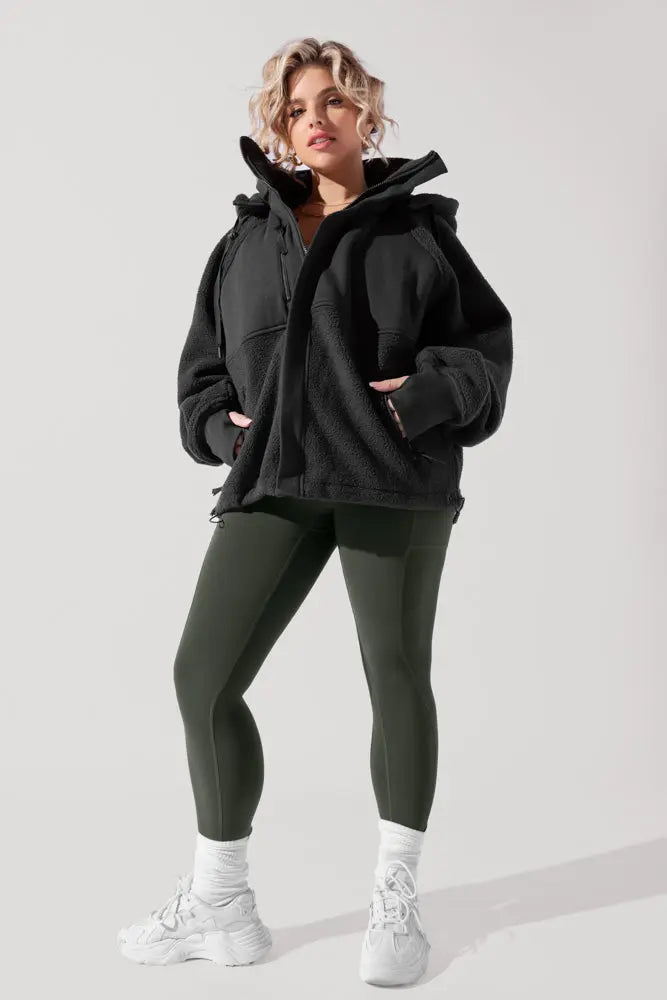 Find Your Inner Fleece Jacket - Charcoal POPFLEX®