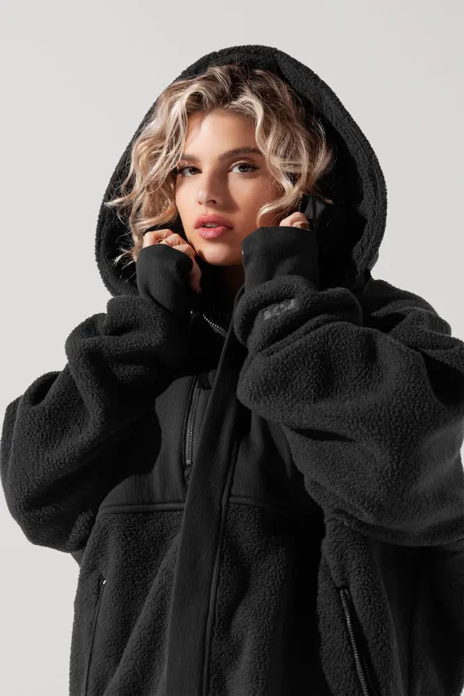 Find Your Inner Fleece Jacket - Charcoal POPFLEX®