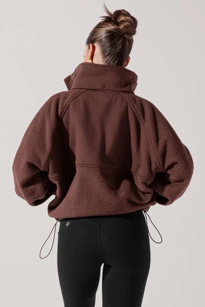 Find Your Inner Fleece Jacket - Chocolate POPFLEX®