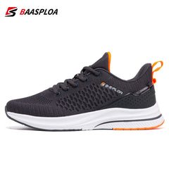 Baasploa Lightweight Running Shoes For Men New Men's Designer Mesh Casual Sneakers Lace-Up Male Outdoor Sports Tennis Shoes