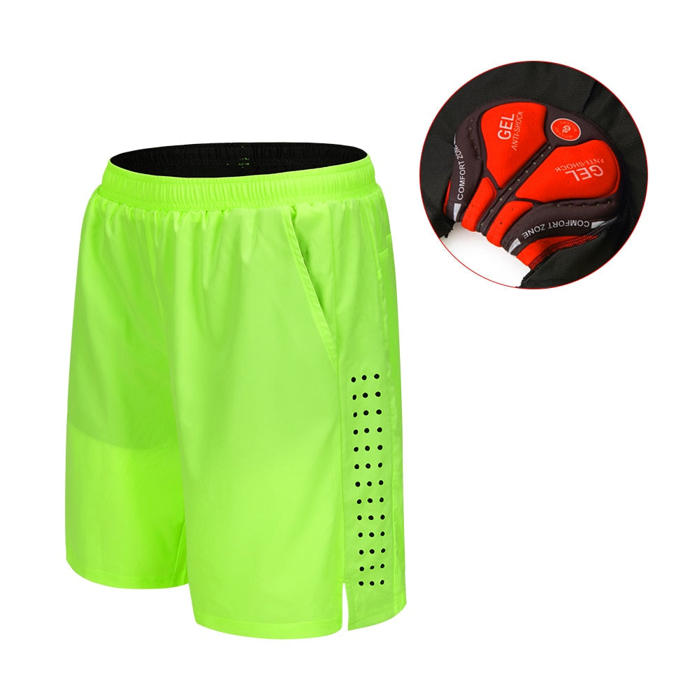 Men's Gel Padded Cycling Shorts Gym Gear Guys