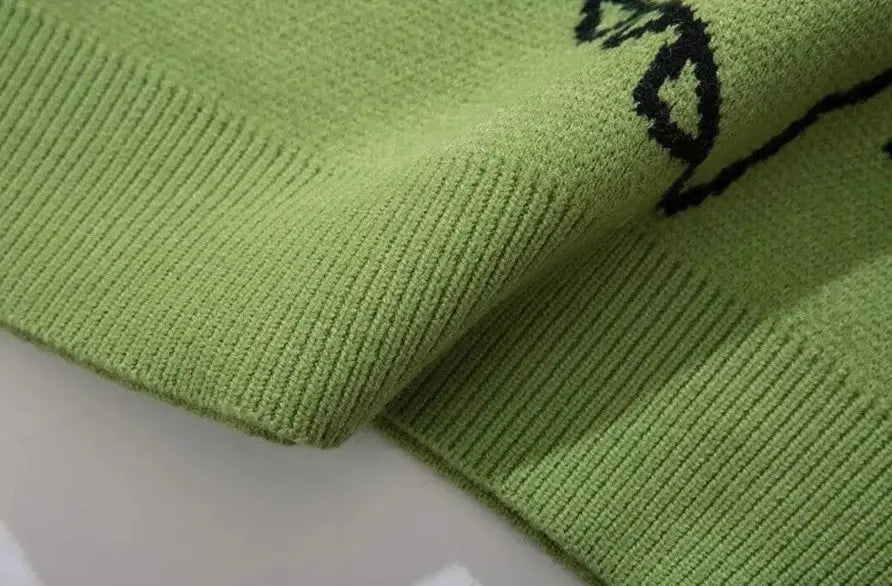 Dinosaur Textured Pullover Sweater Modavivo