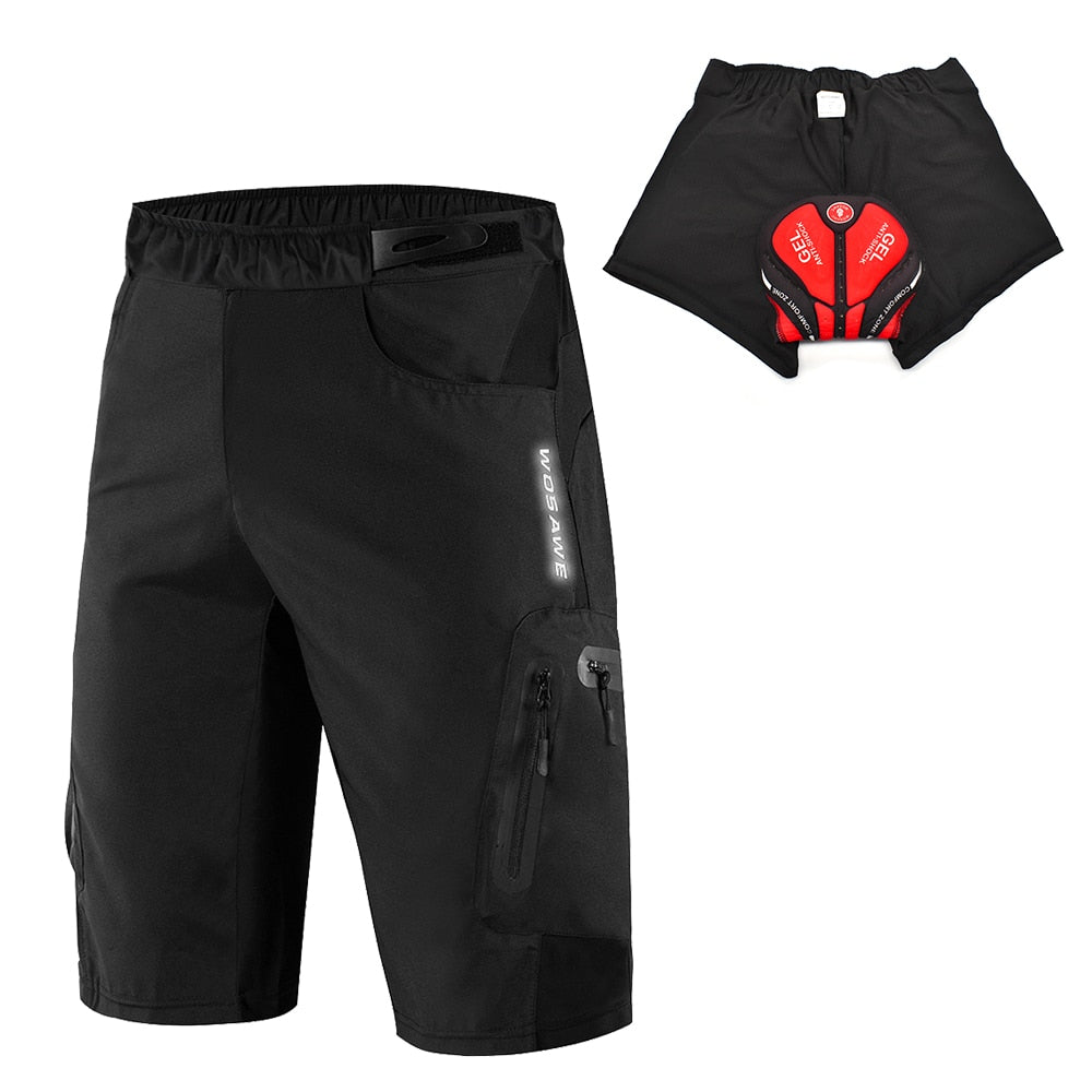 Men's Gel Padded Cycling Shorts Gym Gear Guys