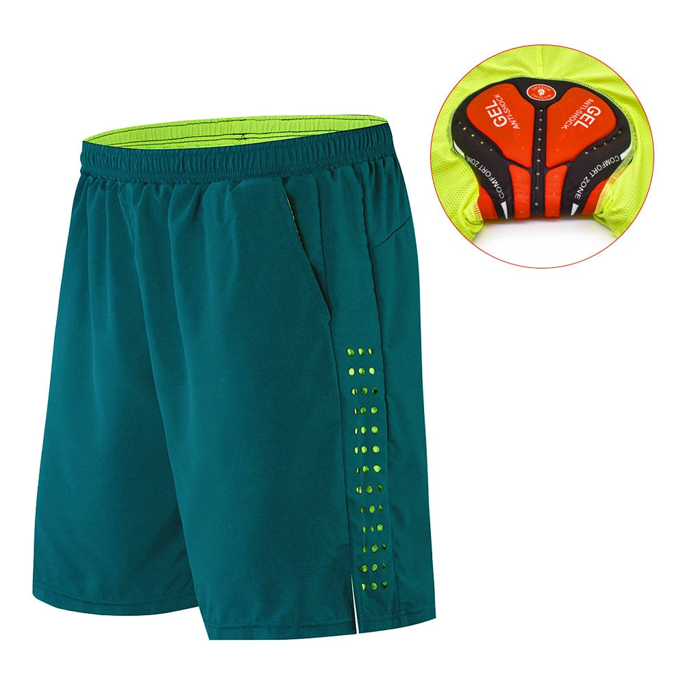 Men's Gel Padded Cycling Shorts Gym Gear Guys