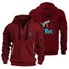 Men's Hoodie Hooded Sweatshirt with Zipper Multi Pocket Pullover Men's Sports and Leisure Jacket