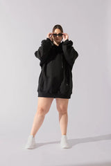 Long Cloud Hoodie - Black POPFLEX®