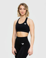 Move Seamless Sports Bra | Black Marl WOMEN'S BEST
