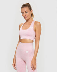 Move Seamless Sports Bra | Light Pink Marl WOMEN'S BEST