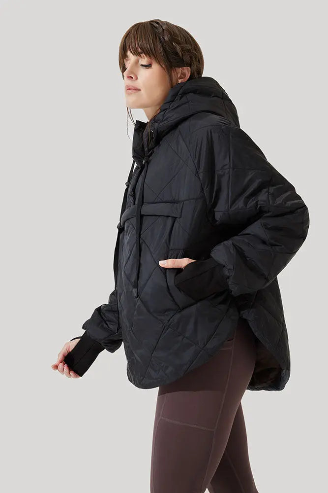 Pillow Packable Puffer Jacket - Black POPFLEX®