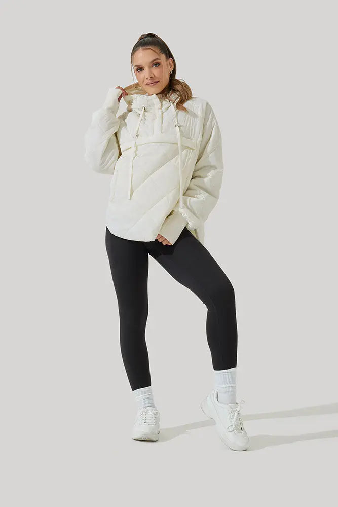 Pillow Packable Puffer Jacket - Coconut Cream POPFLEX®