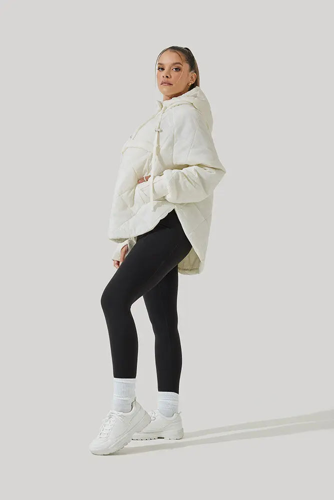 Pillow Packable Puffer Jacket - Coconut Cream POPFLEX®