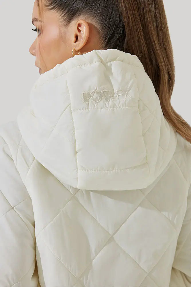 Pillow Packable Puffer Jacket - Coconut Cream POPFLEX®