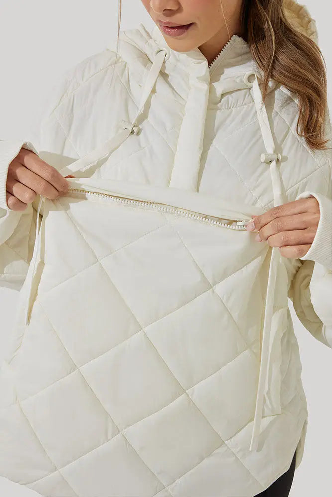 Pillow Packable Puffer Jacket - Coconut Cream POPFLEX®