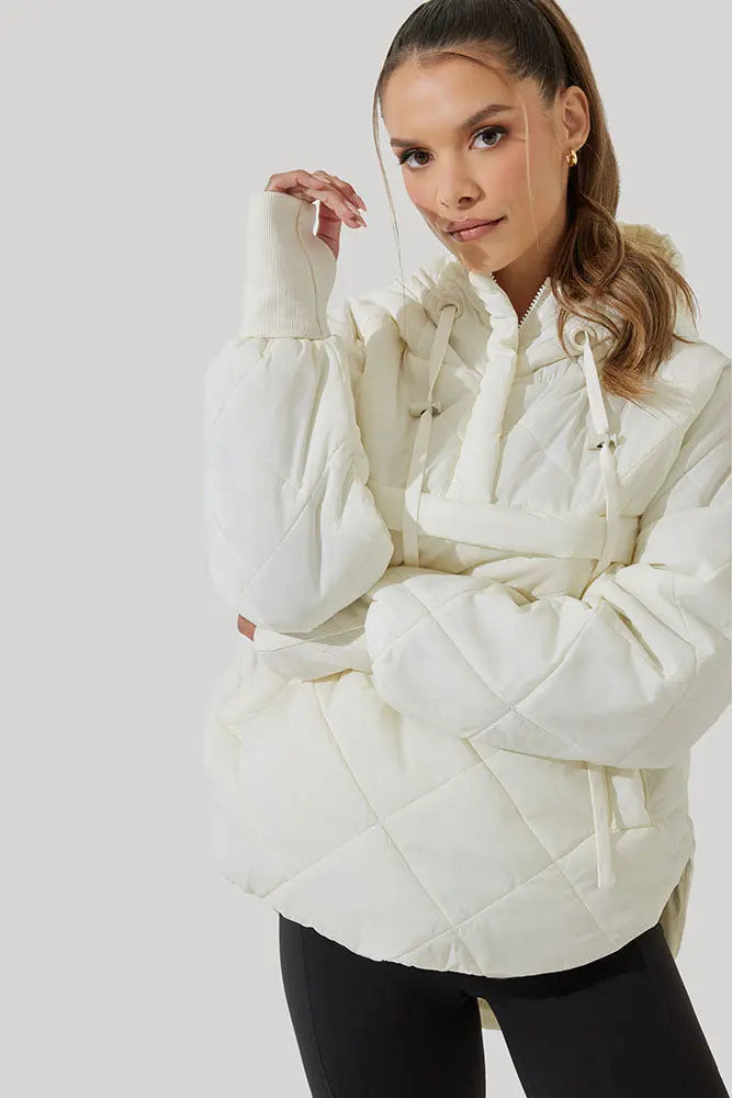Pillow Packable Puffer Jacket - Coconut Cream POPFLEX®